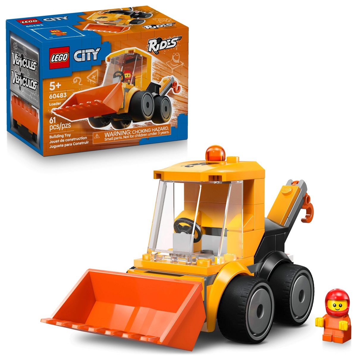 LEGO City Rides – Construction Loader Kids Toy 60483