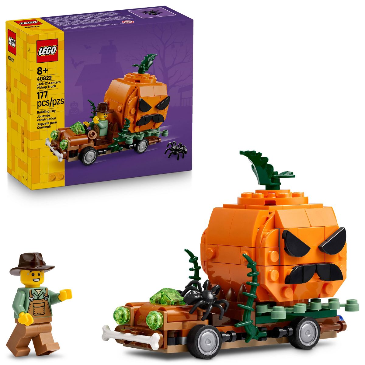 LEGO Jack-O’-Lantern Pickup Truck 40822: Halloween