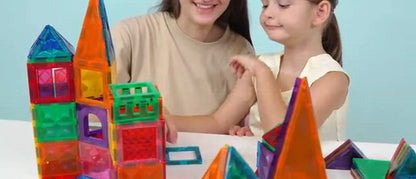 Joyfy 66PCS Magnetic Tiles Building Blocks for Kids Toddlers Construction STEM Toys Birthday Christmas Gift for 3 4 5 6 7 8 Year Old Boys & Girls