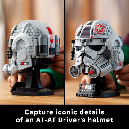 LEGO Star Wars: The Empire Strikes Back AT-AT Driver Helmet Building Set for Adults 75429