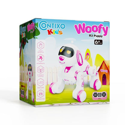 Contixo R3 Smart Puppy, Kids & Toddlers Ages 3-8, Interactive Learning Robot Dog Toy, Remote Control, Lights & Sounds, Boys & Girls - Blue