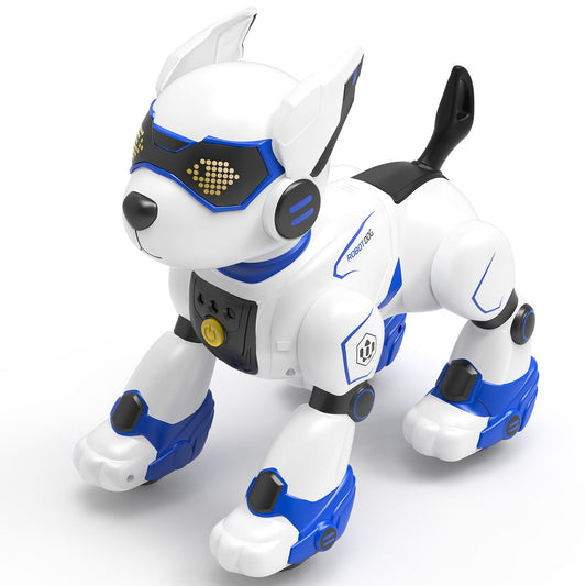 Smart Robot Dog Toy for Kids with Remote Control Voice Command Gesture Sensing Programmable Robotic Pet with LED Eyes for Boys Girls