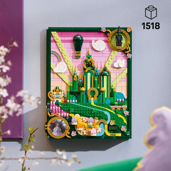 LEGO Wicked Emerald City Wall Art for Adults 75685