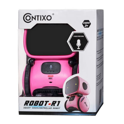 Contixo R1 Kids Robot Toy, Interactive Voice Control Dancing Singing Touch Sensor Smart gift For Ages 3-8, Blue