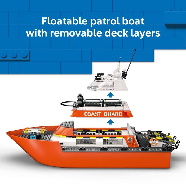 LEGO City Coast Guard Rescue Boat & Helicopter 60504