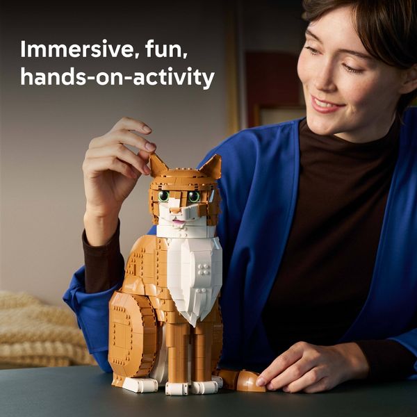 LEGO Ideas Orange Cat Building Set for Adults 21376