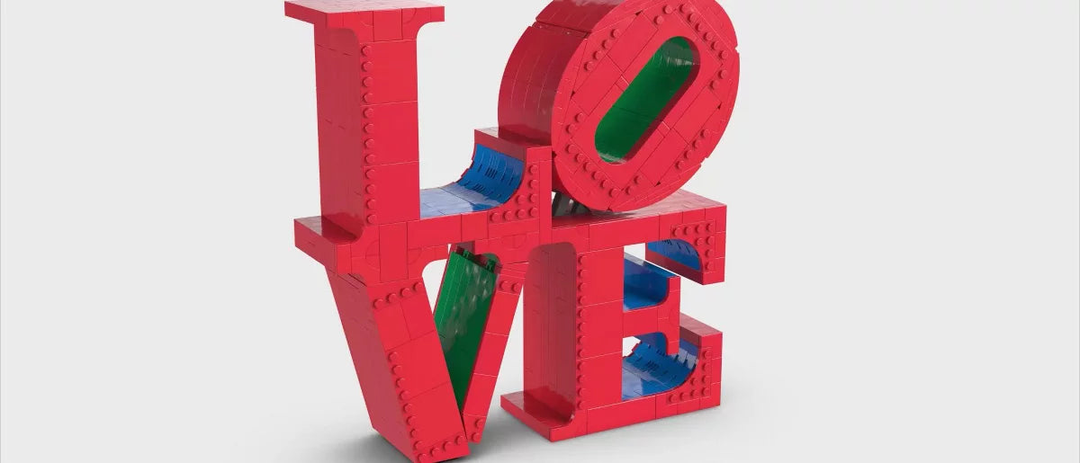 LEGO Art LOVE Collectible Building Set, Home Decor Gift Idea 31214