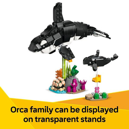 LEGO Creator 3 in 1 Wild Animals Panda Family Building Toy with 3 Building Options, Panda, Penguin, or Orca 31165