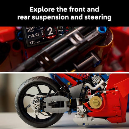 LEGO Technic Ducati Panigale V4 S Motorcycle Model Building Set 42202