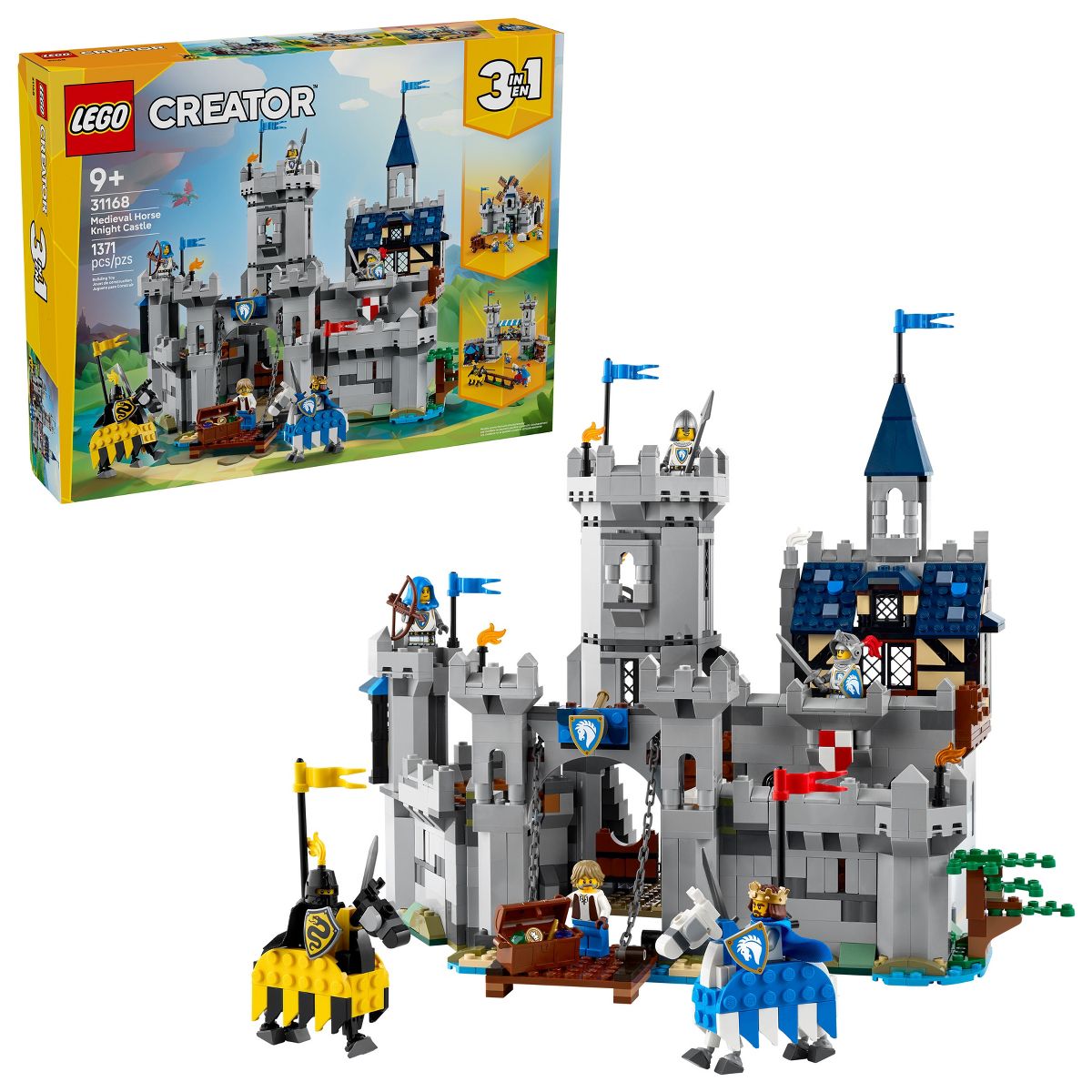 LEGO Creator 3 in 1 Medieval Horse Knight Castle 31168