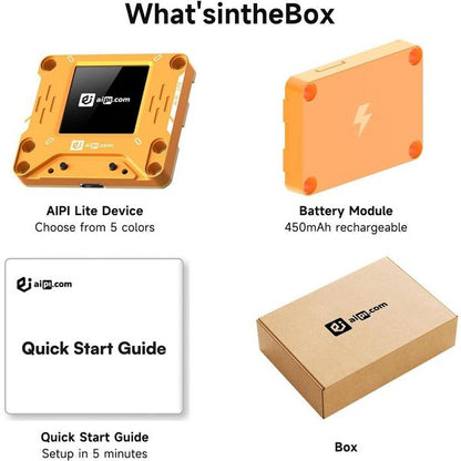 X-Origin AIPI Lite AI Smart Companion Mini Robot 20 Free AI Agents, Orange