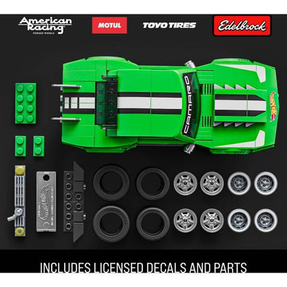 Mattel Brick Shop Hot Wheels Custom 68 Camaro Building Toy Kit for Collectors - 289pc