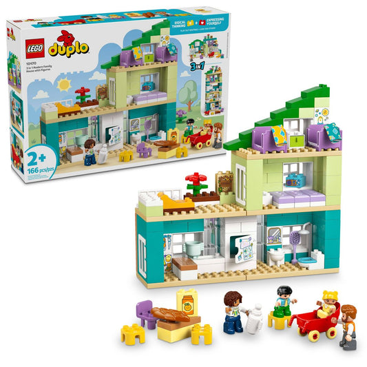 LEGO DUPLO Town 3 in 1 Modern Family House with Figures 10470