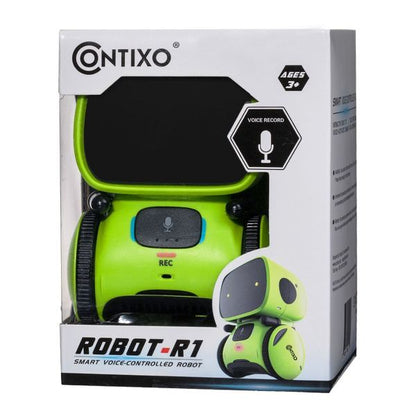 Contixo R1 Kids Robot Toy, Interactive Voice Control Dancing Singing Touch Sensor Smart gift For Ages 3-8, Blue