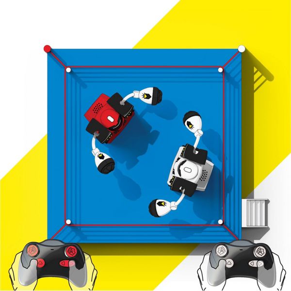Sharper Image Remote Control (RC) Robot Fighting Set Multiplayer: Toys with Sound Effects & Infrared Control
