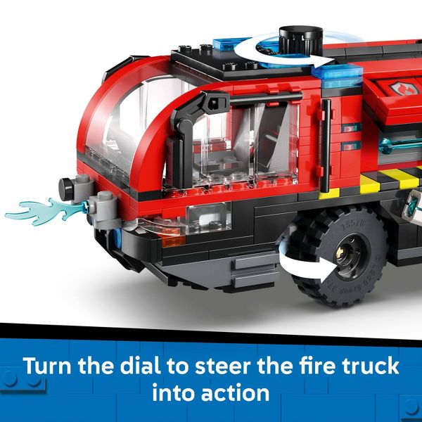 LEGO City Airport Fire Truck Toy Building Set 60499