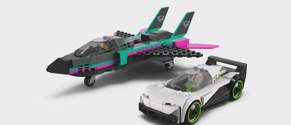 LEGO City Jet vs. Car Building Toys for Kids 60489