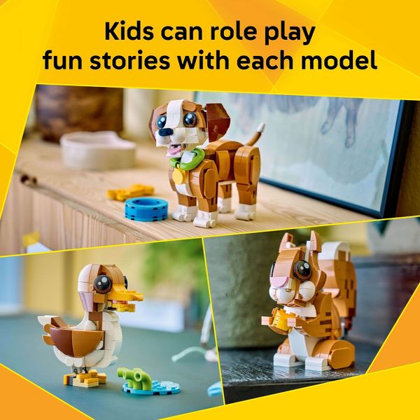 LEGO Creator 3 in 1 Cute Animals: Playful Puppy Dog 31382