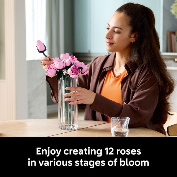 LEGO Botanicals Bouquet of Pink Roses 10374