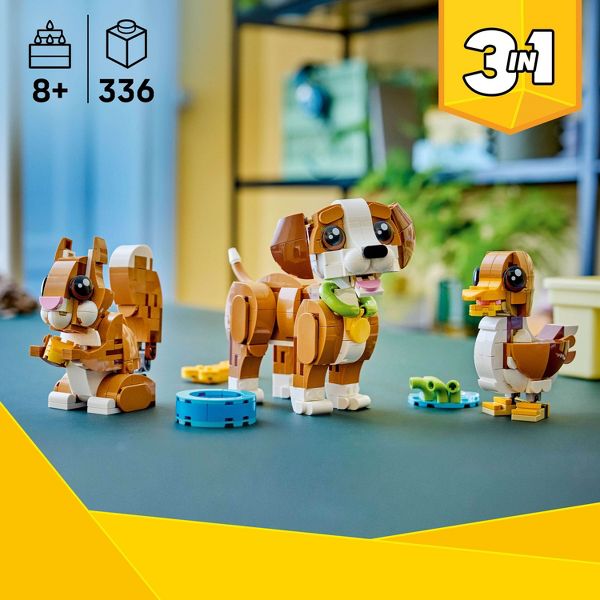 LEGO Creator 3 in 1 Cute Animals: Playful Puppy Dog 31382