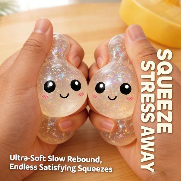 Link Dumpling Squishies Mystery Box, 4 Colors Random Mystery Glitter Dumpling Squishies Toy Gift Box (Random Color) Plus Free Gift