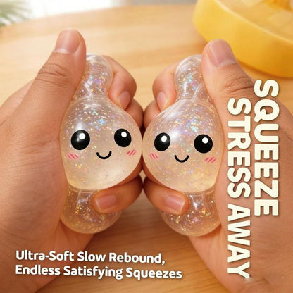 Link Dumpling Squishies Mystery Box, 4 Colors Random Mystery Glitter Dumpling Squishies Toy Gift Box (Random Color) Plus Free Gift