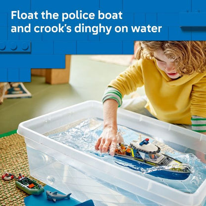 LEGO City Police Boat Chase Building Toy 60456