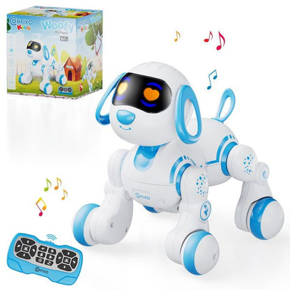 Contixo R3 Smart Puppy 2-Pk, Kids & Toddlers Ages 3-8, Interactive Learning Robot Dog Toy, Remote Control, Lights & Sounds, Boys & Girls - Pink & Blue