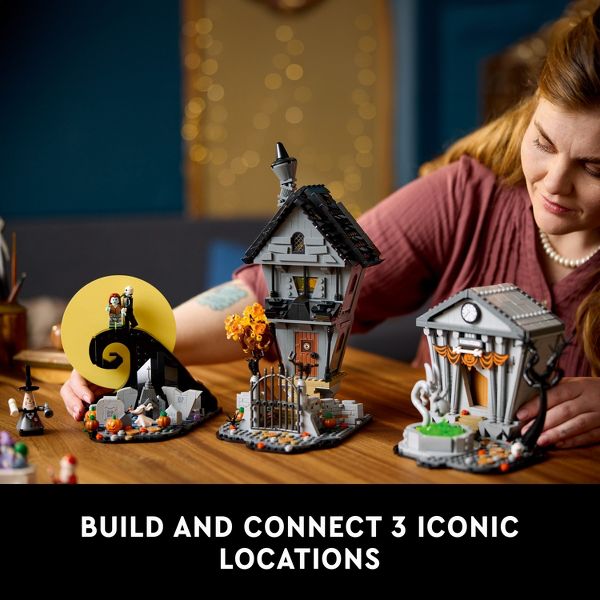 LEGO Ideas The Nightmare Before Christmas Building Craft & Decor for Fans 21351: Halloween