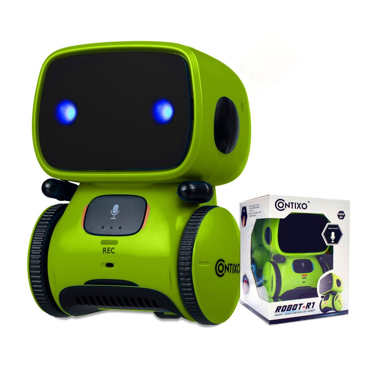 Contixo R1 Kids Robot Toy, Interactive Voice Control Dancing Singing Touch Sensor Smart gift For Ages 3-8, Blue