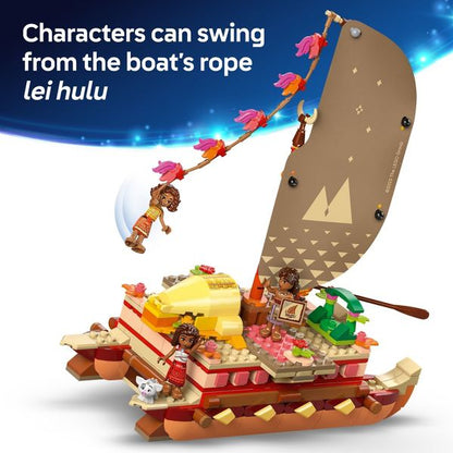 LEGO Disney Moana’s Adventure Canoe Fantasy Toy Boat Building Set 43270