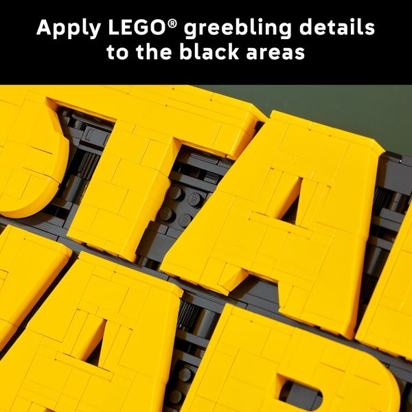 LEGO Star Wars Brick-Built Star Wars Logo, Collectible Building Kit 75407