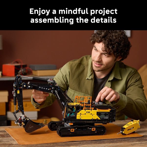 LEGO Technic Volvo EC500 Hybrid Excavator Building Set for Adults 42215