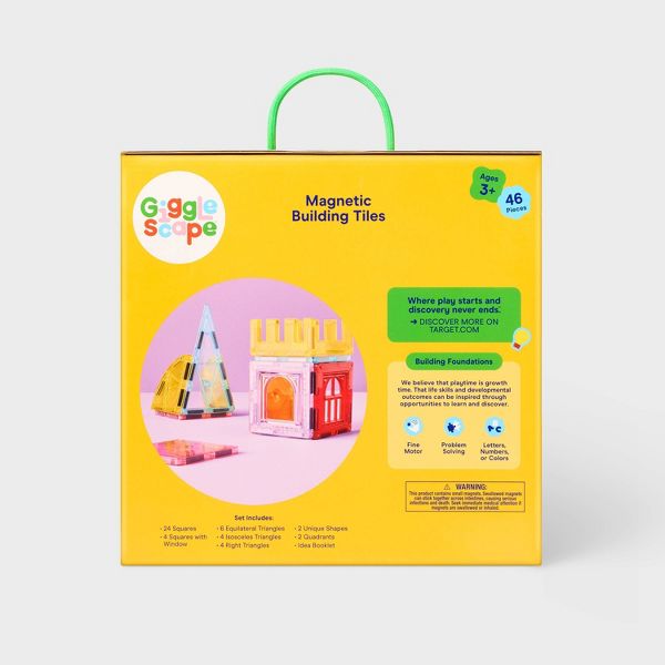 Magnetic Building Tiles Set 46pc - Gigglescape™ (Target Exclusive)