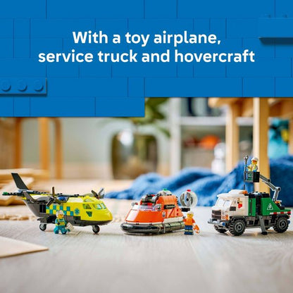 LEGO City Airplane, Service Truck & Hovercraft Remix 60505