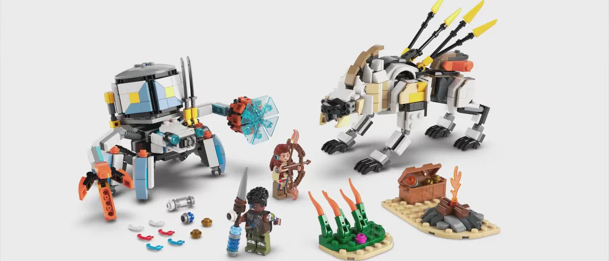 LEGO Horizon Adventures Aloy & Varl vs. Shell-Walker & Sawtooth Gaming Toy 77037