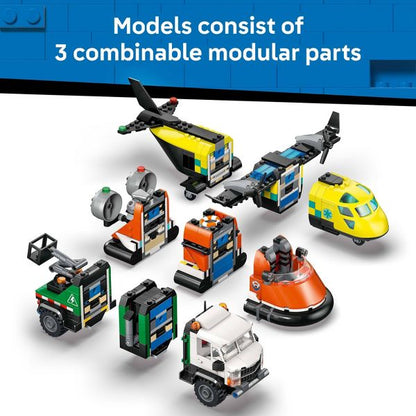 LEGO City Airplane, Service Truck & Hovercraft Remix 60505