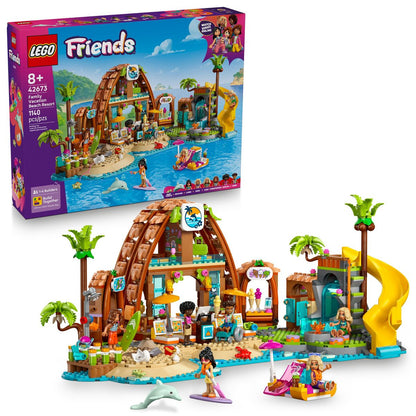 LEGO Friends Family Vacation Beach Resort Toy 42673