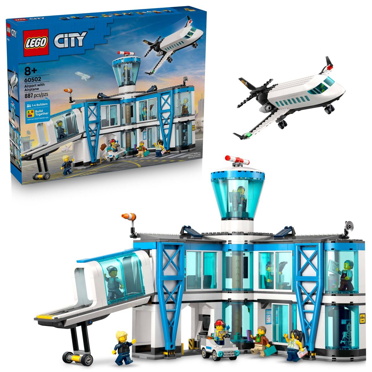 LEGO City Airport with Airplane Building Toy 60502