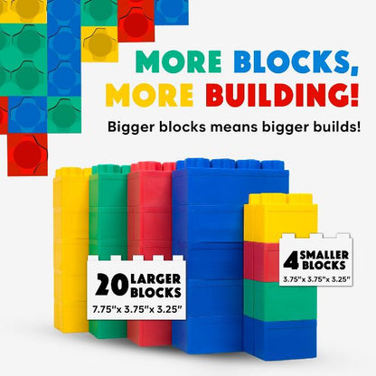 Jumbo Building Biggo Blocks 24 PC - Beginner Set