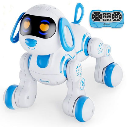 Contixo R3 Smart Puppy, Kids & Toddlers Ages 3-8, Interactive Learning Robot Dog Toy, Remote Control, Lights & Sounds, Boys & Girls - Blue