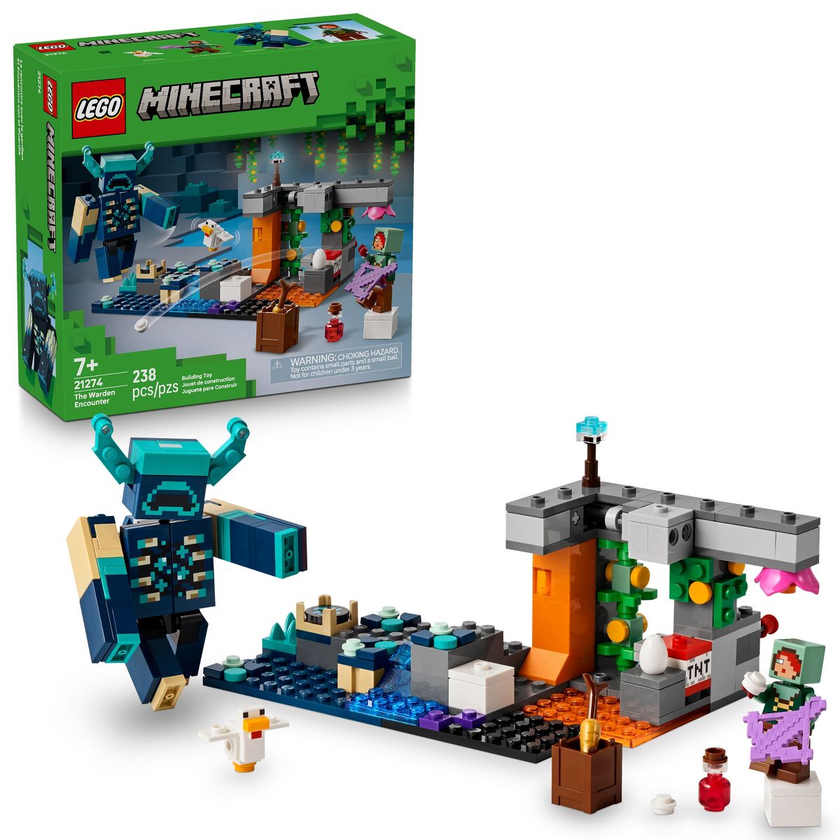 LEGO Minecraft The Warden Encounter Building Set 21274