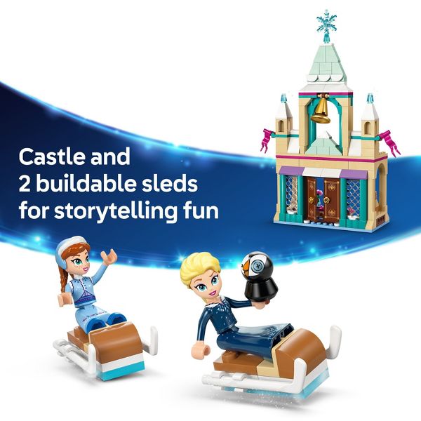 LEGO Disney Frozen Arendelle Frozen Castle Building Toy with Princess Anna & Elsa 43265
