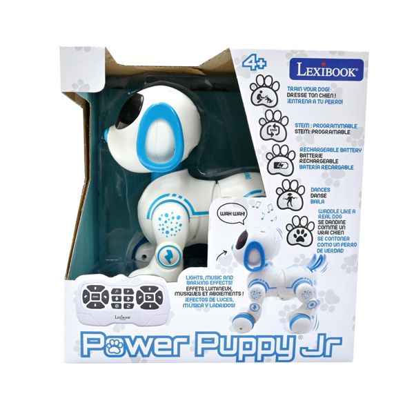Lexibook Power Puppy® Jr, My Little Robot Dog, Robot dog with sounds, music, light effects