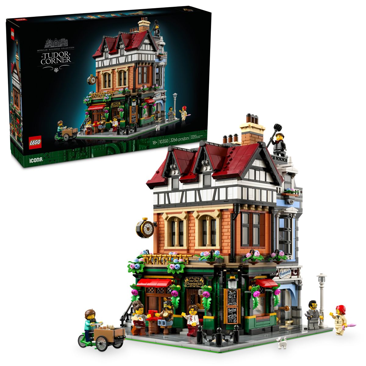 LEGO Icons Tudor Corner Building Kit for Adults 10350