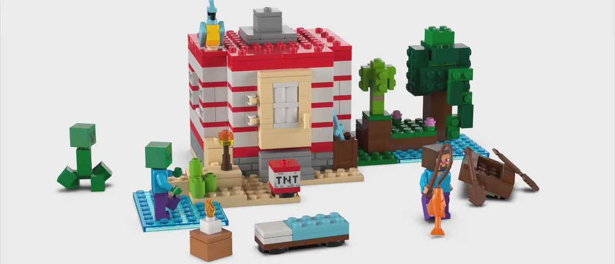 LEGO Minecraft The TNT Jungle House Building Set 21275