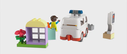 LEGO DUPLO Town Ambulance & Driver Building Toy for Toddlers 10447