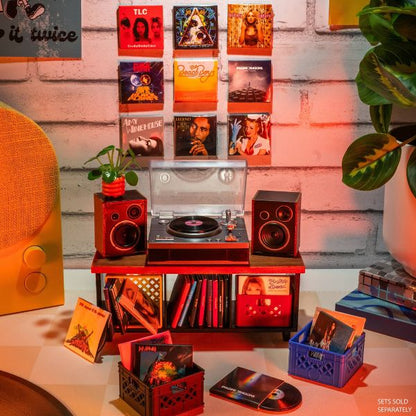 MGA's Miniverse Real Music Record Player Mini Collectibles Mini Playable Record Player Featuring Beethoven