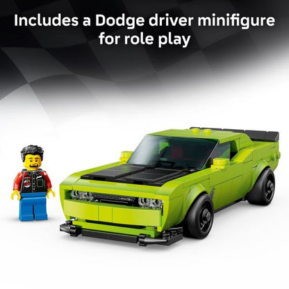 LEGO Speed Champions Dodge Challenger SRT Hellcat Sports Car Building Toy 77237