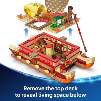 LEGO Disney Moana’s Adventure Canoe Fantasy Toy Boat Building Set 43270